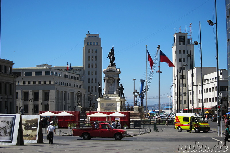 Plaza Sotomayor in Valparaiso, Chile