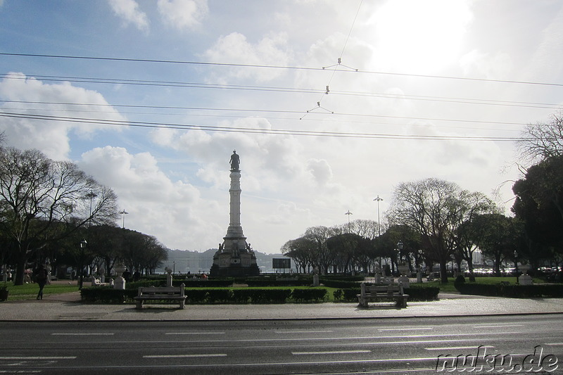 Praca Afonso de Albuquerque - Platz in Belem, Lissabon, Portugal