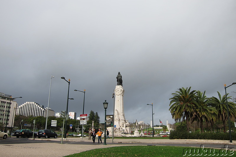 Praca do Marques de Pombal - Platz in Lissabon, Portugal