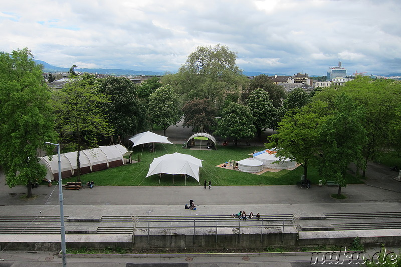 Promenade de la Treille in Genf, Schweiz