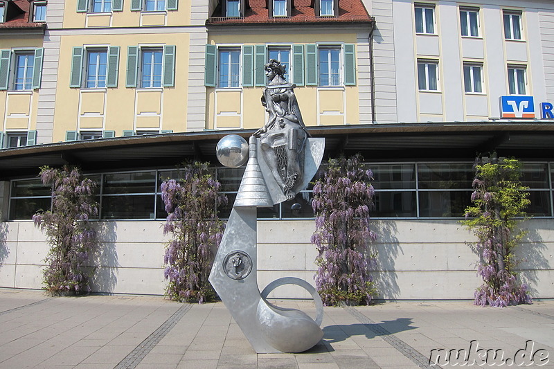 Promenade in Ansbach, Bayern