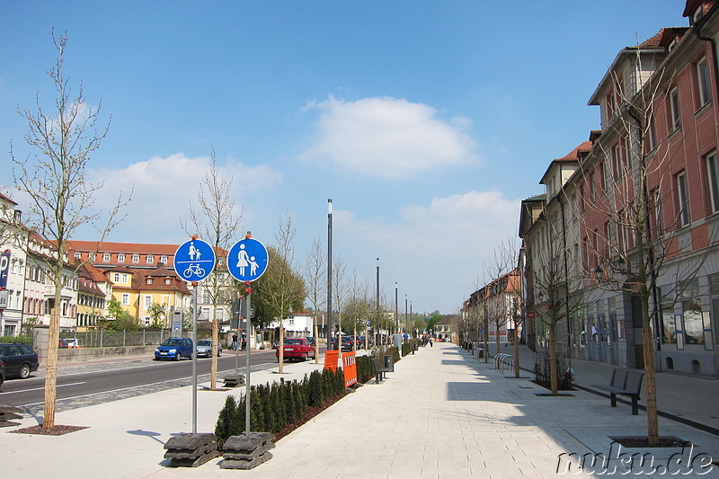 Promenade in Ansbach, Bayern