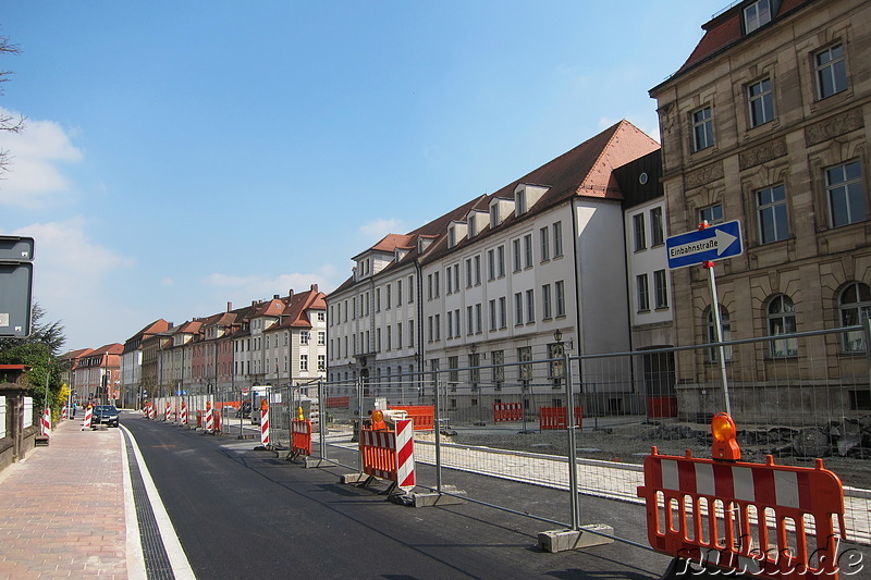 Promenade in Ansbach, Bayern