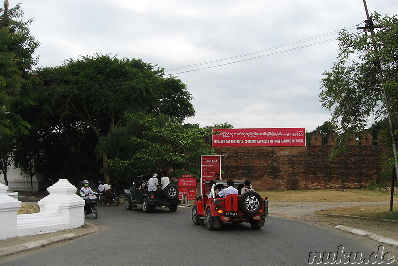 Propaganda der Militärjunta in Mandalay, Burma