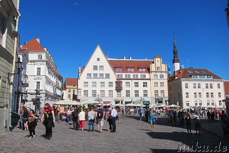 Raekpja Plats in Tallinn, Estland