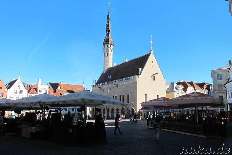 Rathaus am Raekpja Plats in Tallinn, Estland