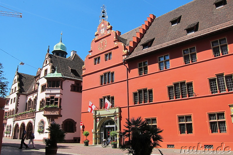 Rathausplatz in Freiburg im Breisgau, Baden-Württemberg