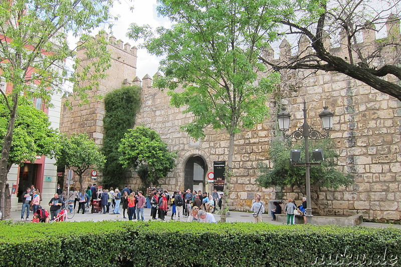 Reales Alcazares in Sevilla, Spanien