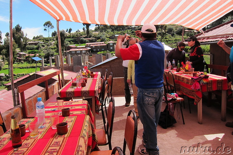 Restaurant auf Taquile Island, Peru