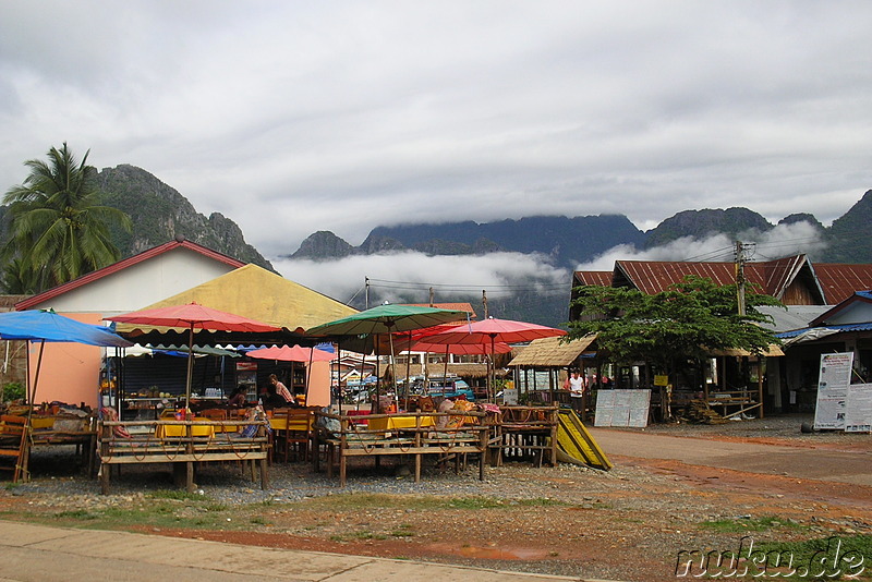 Restaurant bzw. Cocktail- und Shake-Bar in Vang Vieng