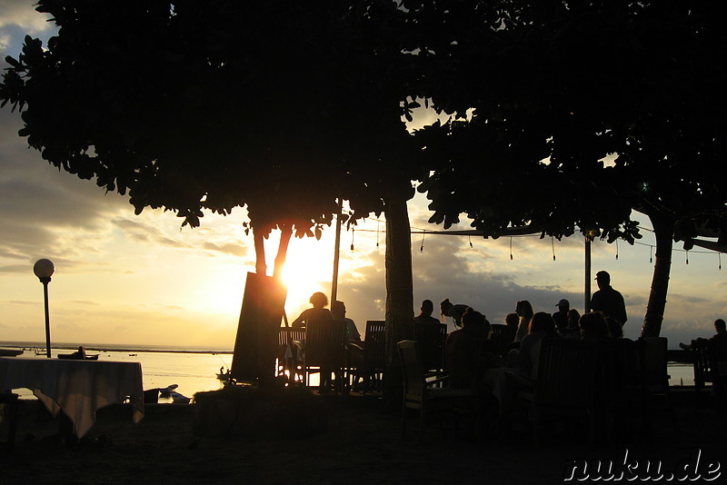 Restaurant der Nusa Indah Bungalows auf Nusa Lembongan, Indonesien