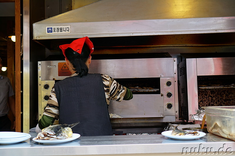 Restaurant für gegrillten Fisch in Nowon, Seoul, Korea