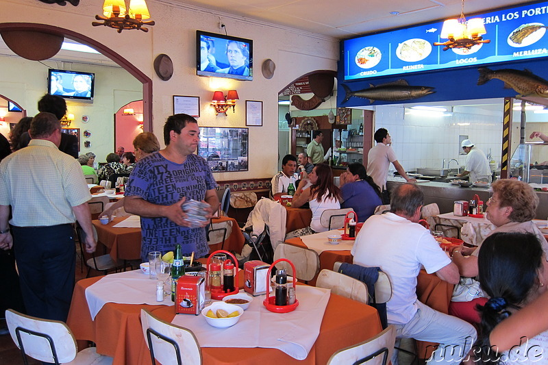 Restaurant Marisqueria Los Portenos II in Valparaiso, Chile