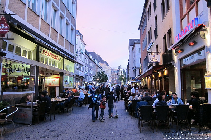 Restaurants und Kneipen in der Düsseldorfer Innenstadt