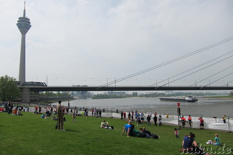 Rheinuferpromenade in Düsseldorf