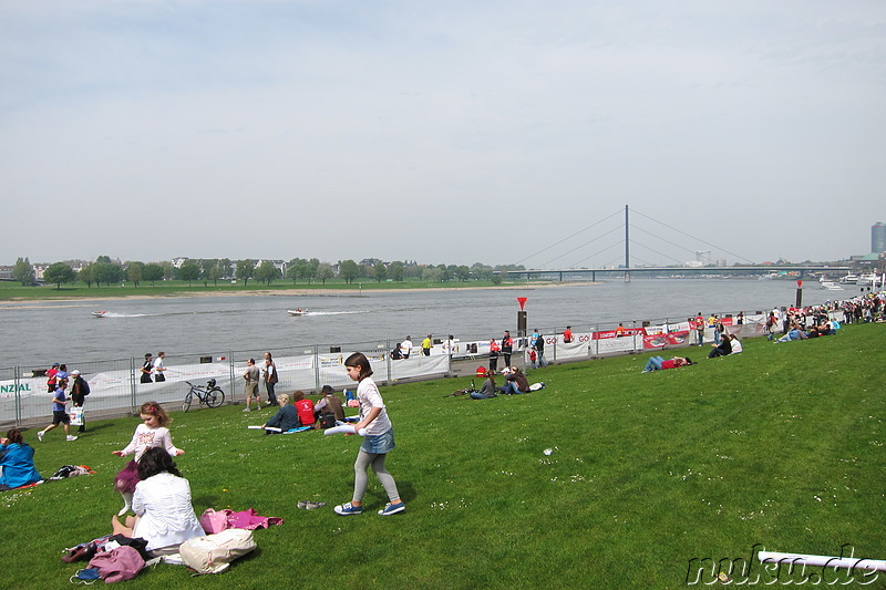 Rheinuferpromenade in Düsseldorf