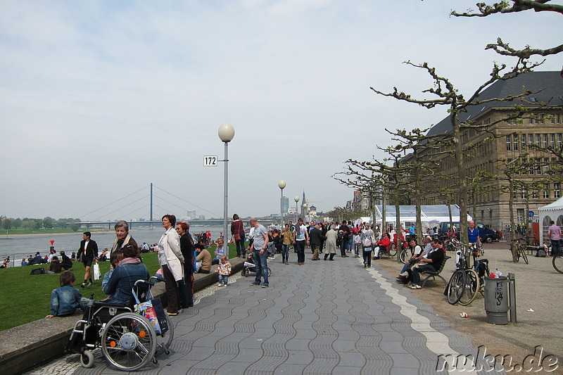 Rheinuferpromenade in Düsseldorf