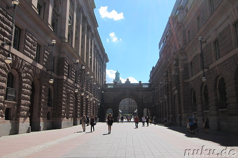 Riksdagshuset - Reichstag auf Helgeandsholmen in Stockholm, Schweden