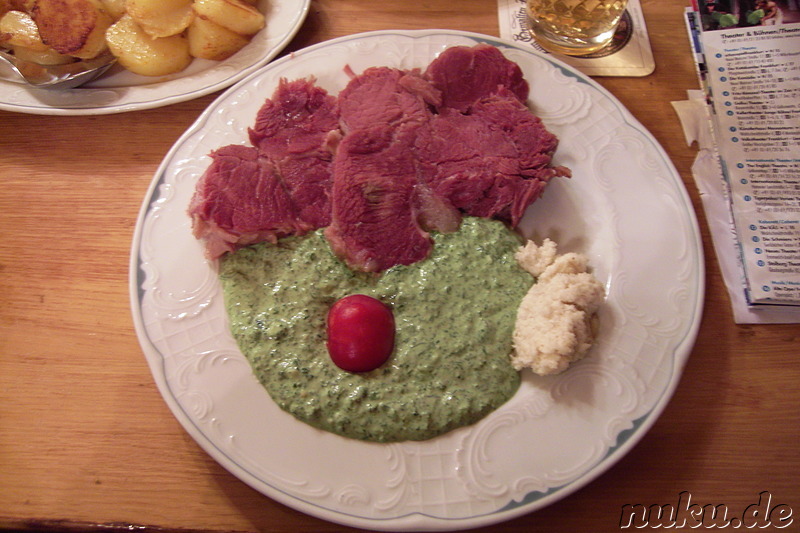 Rindersolber mit Grüner Soße - Hessische Küche im Gemalten Haus