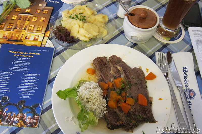 Rindfleisch im Weissen Bräuhaus in München