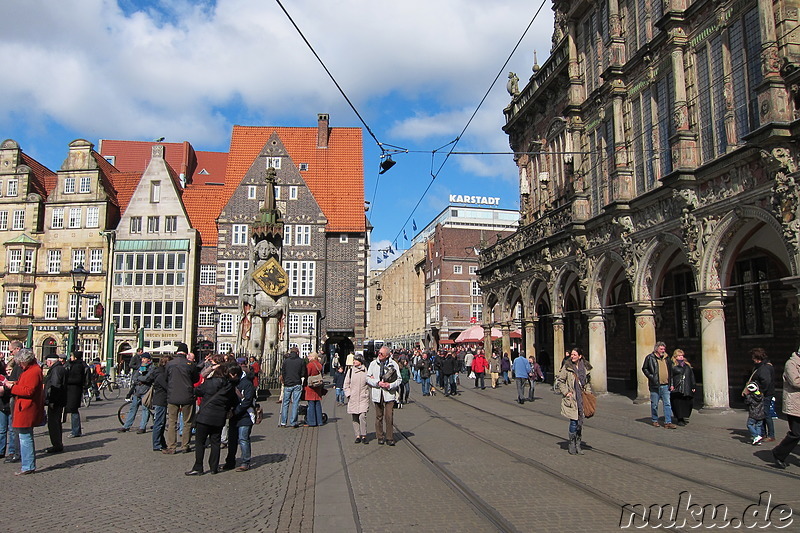 Ritter Roland Statue in Bremen, Deutschland