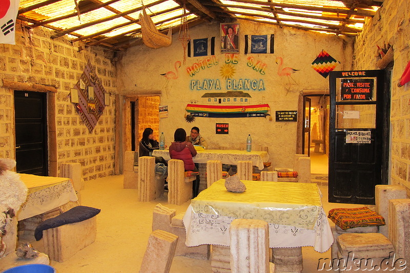 Salzhotel in Uyuni, Bolivien