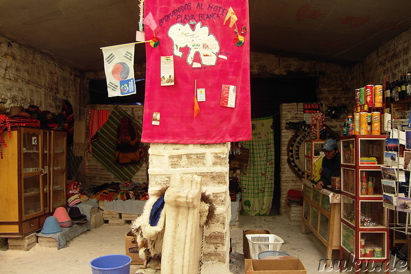 Salzhotel in Uyuni, Bolivien