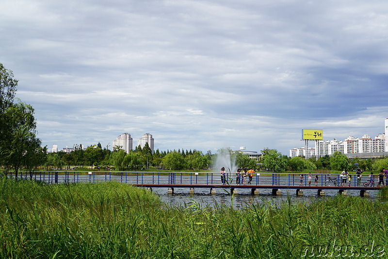 Sangdong Lake Park in Bupyeong, Incheon, Korea