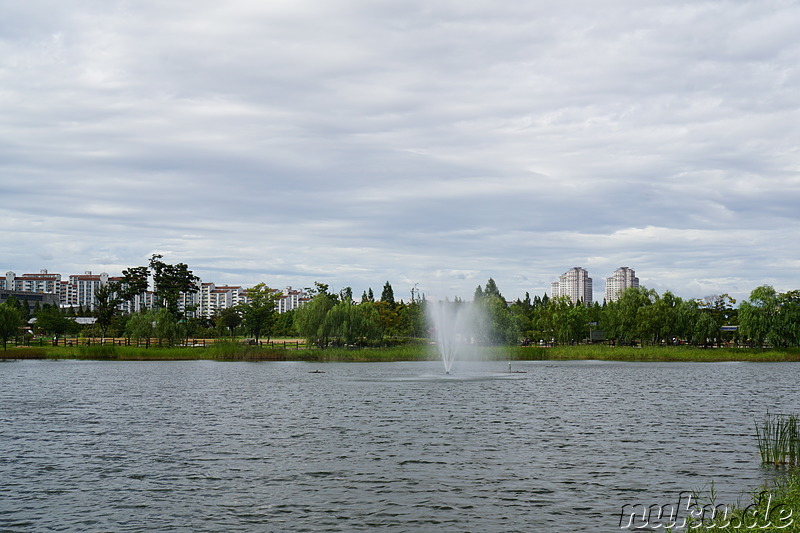 Sangdong Lake Park in Bupyeong, Incheon, Korea