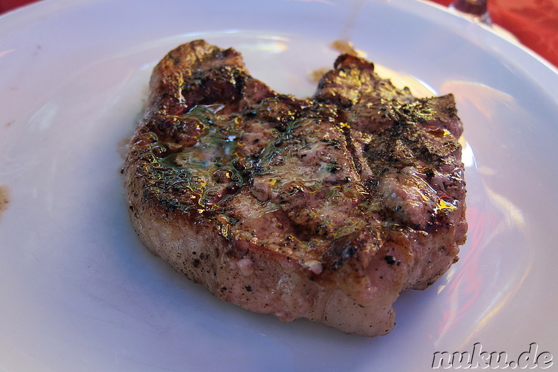 Schweinesteak im El Paraiso, La Boca, Buenos Aires