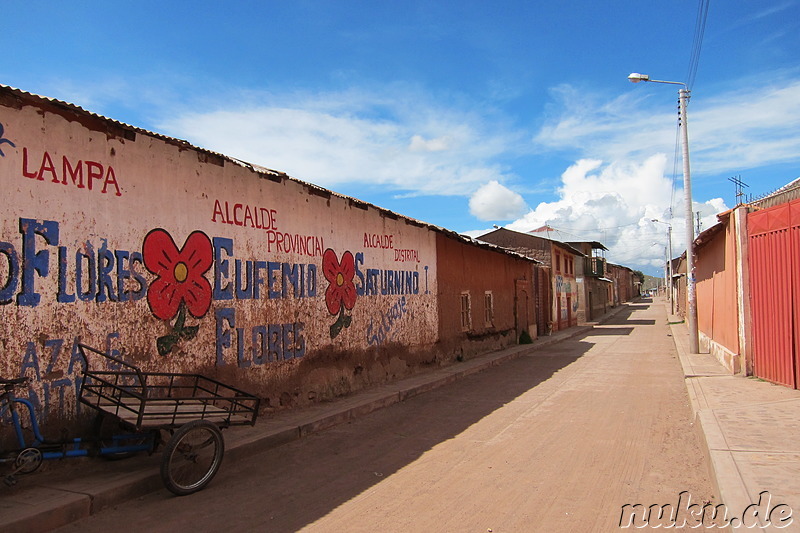 Seitenstrasse in Pucara, Peru