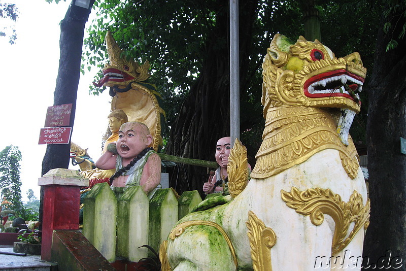 Shin Upagot Shrine in Yangon, Myanmar