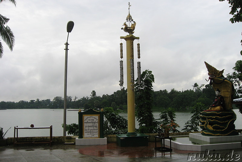 Shin Upagot Shrine in Yangon, Myanmar