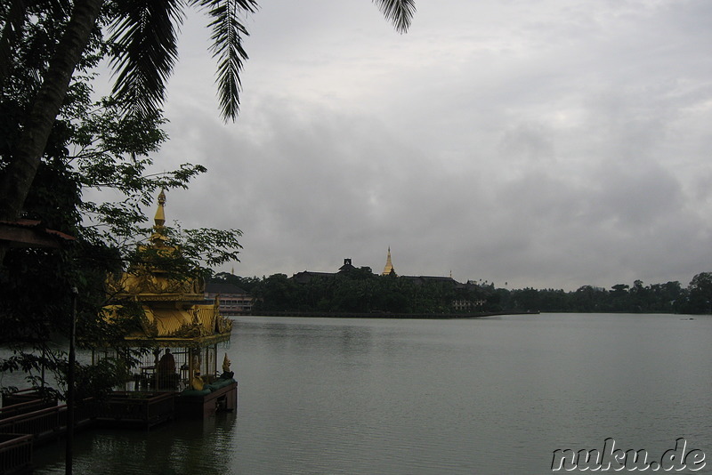 Shin Upagot Shrine in Yangon, Myanmar