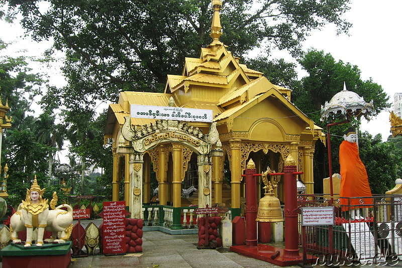 Shin Upagot Shrine in Yangon, Myanmar