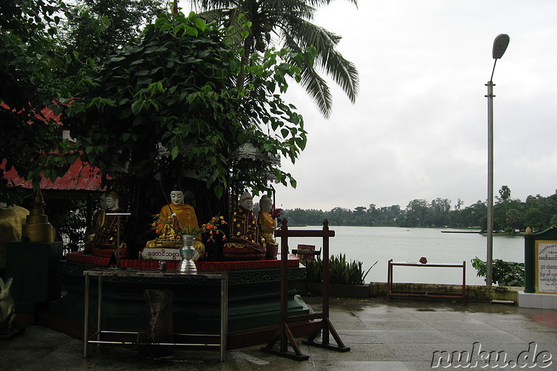 Shin Upagot Shrine in Yangon, Myanmar