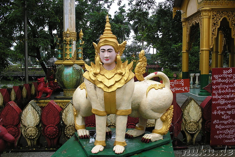 Shin Upagot Shrine in Yangon, Myanmar