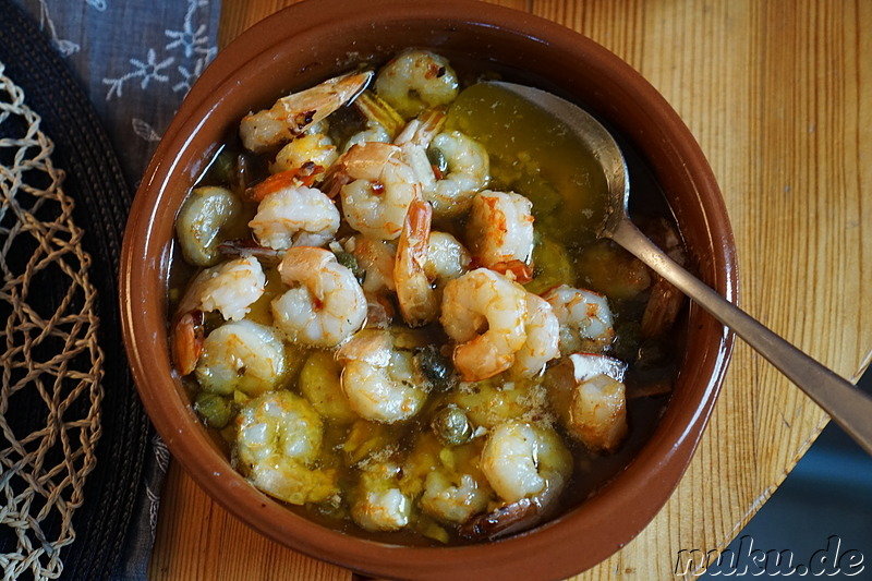 Shrimps in Knoblauch - Portugiesischen Speisen bei Elen und Sebastian