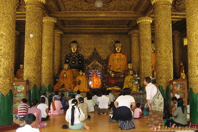 Shwe Dagon Paya - Tempel in Rangun, Birma