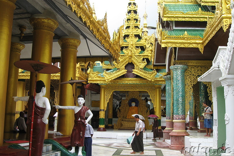 Shwedagon Paya - Tempel in Yangon, Myanmar