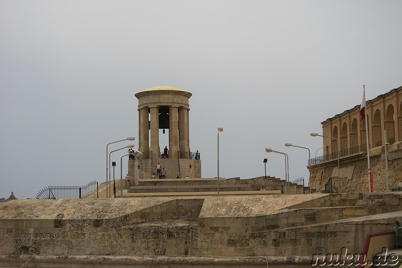 Siege Bell Memorial in Valletta, Malta