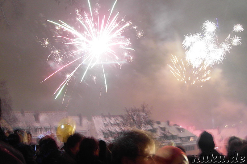 Silvester 2010 in Nürnberg an der Burg