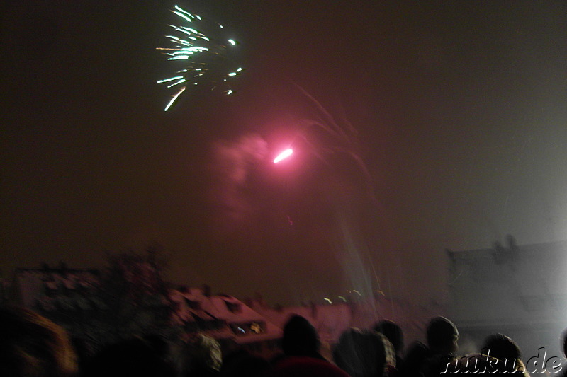 Silvester 2010 in Nürnberg an der Burg