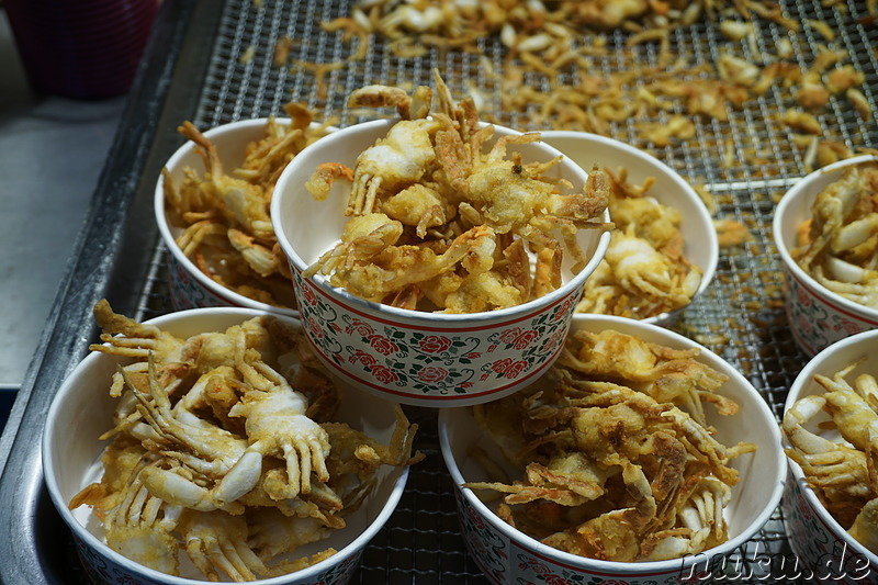 Snacks und Spezialitäten im Sinpo Internationaler Markt (신포국제시장) in Incheon, Korea