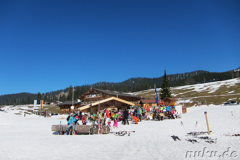 Sonnenalm im Skigebiet Winklmoosalm bei Reit im Winkl, Bayern