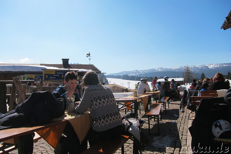 Sonnenalm im Skigebiet Winklmoosalm bei Reit im Winkl, Bayern