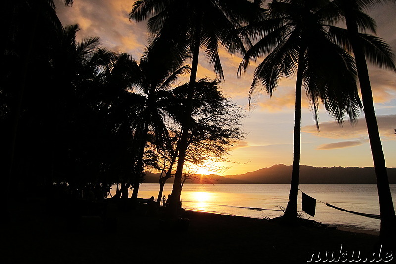 Sonnenuntergang am Traumstrand, Philippinen