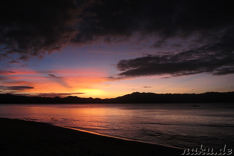 Sonnenuntergang am Traumstrand, Philippinen