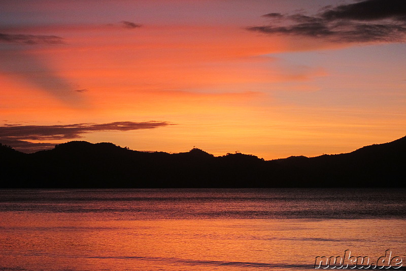 Sonnenuntergang am Traumstrand, Philippinen