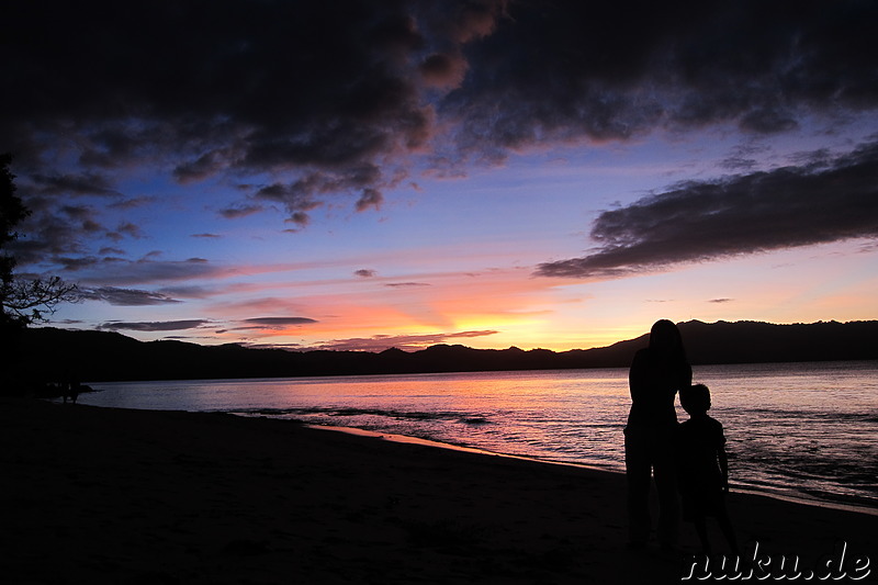 Sonnenuntergang am Traumstrand, Philippinen